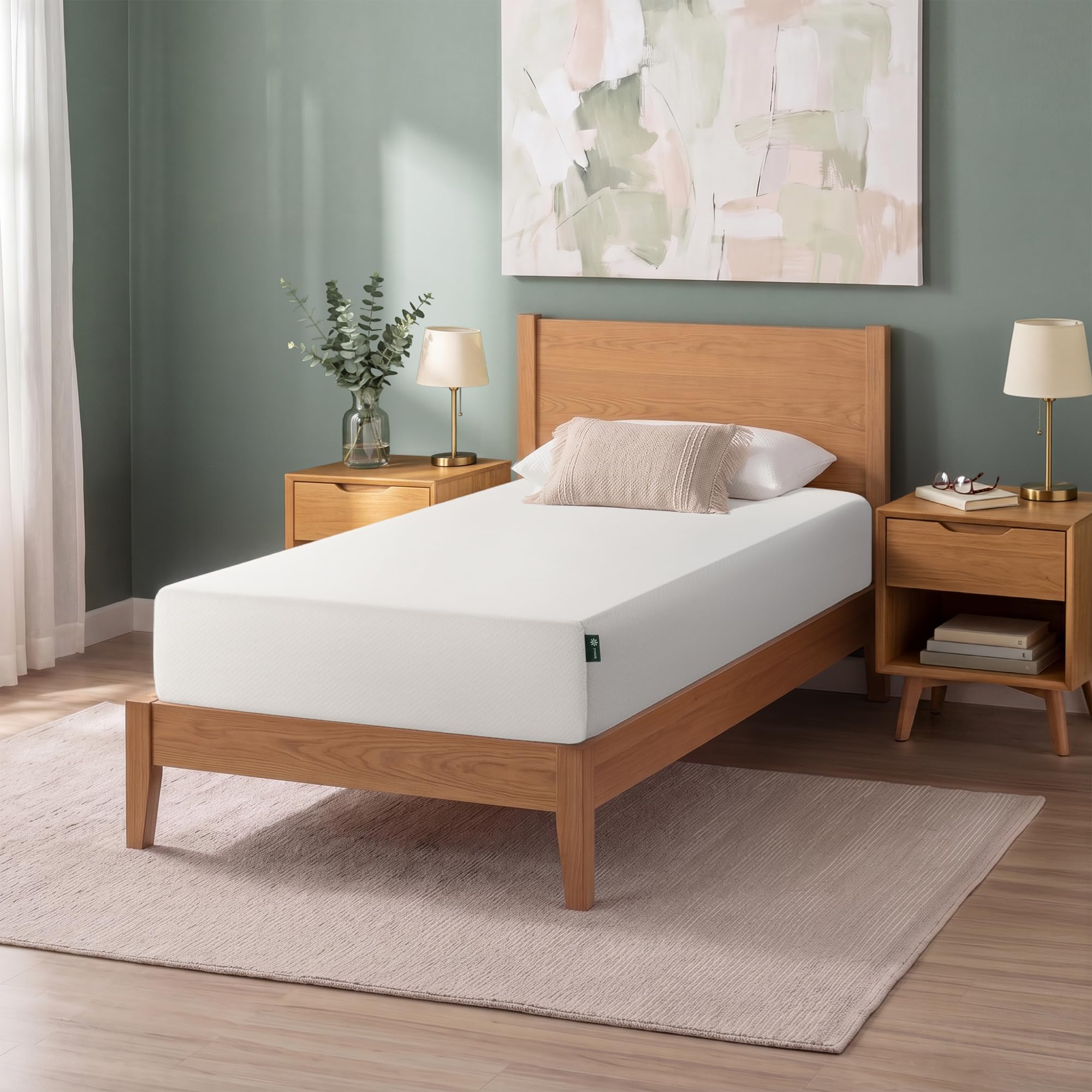 Amazon.com: Zinus 12 Inch Twin XL Green Tea Memory Foam Mattress